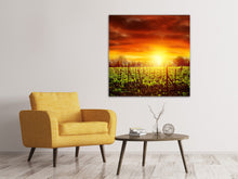 Load image into Gallery viewer, Canvas print The Vineyard At Sunset