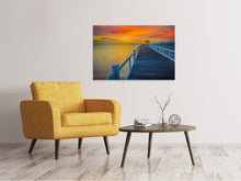Load image into Gallery viewer, Canvas print A Wooden Bridge In The Far East