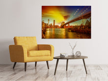 Load image into Gallery viewer, Canvas print Skyline Brooklyn Bridge NY