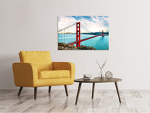Load image into Gallery viewer, Canvas print Red Golden Gate Bridge
