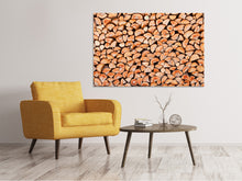 Load image into Gallery viewer, Canvas print Birch Stack