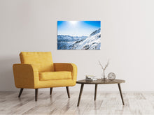 Load image into Gallery viewer, Canvas print Mountain Panorama In Snow