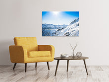 Load image into Gallery viewer, Canvas print Mountain Panorama In Snow