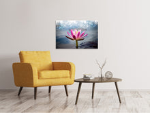Load image into Gallery viewer, Canvas print Lotus In The Morning Dew
