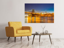 Load image into Gallery viewer, Canvas print Skyline NY Williamsburg Bridge