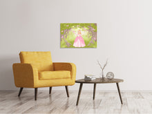 Load image into Gallery viewer, Canvas print Princess in the Wood