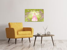 Load image into Gallery viewer, Canvas print Princess in the Wood