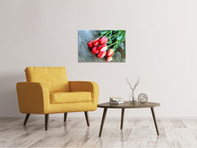 Load image into Gallery viewer, Canvas print The Red Tulip Bouquet