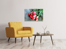 Load image into Gallery viewer, Canvas print The Red Tulip Bouquet