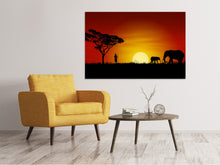 Load image into Gallery viewer, Canvas print African Steppe Elephant