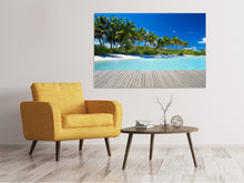Load image into Gallery viewer, Canvas print Beach Palms
