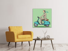 Load image into Gallery viewer, Canvas print Pop Art Vespa Driver