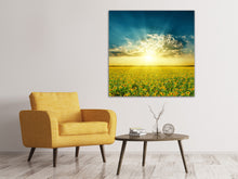 Load image into Gallery viewer, Canvas print Sunflowers In The Evening Sun