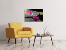 Load image into Gallery viewer, Canvas print Water Lily In The Morning Dew