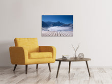 Load image into Gallery viewer, Canvas print Sun Terrace In The Swiss Alps