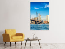 Load image into Gallery viewer, Canvas print New York Skyline And Brooklyn Bridge