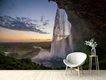 Load image into Gallery viewer, Photo Wallpaper Evening mood at the waterfall