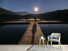 Load image into Gallery viewer, Photo Wallpaper Alone at full moon