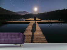 Load image into Gallery viewer, Photo Wallpaper Alone at full moon