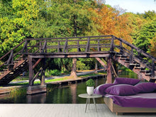 Load image into Gallery viewer, Photo Wallpaper Old wood bridge