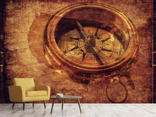 Load image into Gallery viewer, Photo Wallpaper Antique compass XL