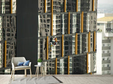 Load image into Gallery viewer, Photo Wallpaper Working on the skyscraper