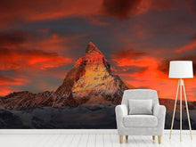 Load image into Gallery viewer, Photo Wallpaper Mountains of Switzerland at sunset