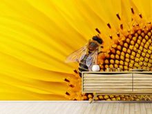 Load image into Gallery viewer, Photo Wallpaper Bee on the sunflower