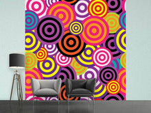 Load image into Gallery viewer, Photo Wallpaper Colorful retro circles