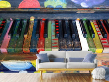 Load image into Gallery viewer, Photo Wallpaper Colorful piano