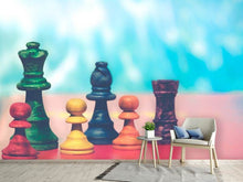 Load image into Gallery viewer, Photo Wallpaper Colorful chess