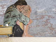 Load image into Gallery viewer, Photo Wallpaper The girl on the wall
