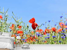 Load image into Gallery viewer, Photo Wallpaper The poppy in the flower meadow