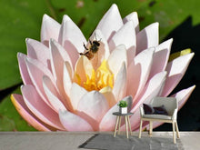 Load image into Gallery viewer, Photo Wallpaper The bee on the water lily