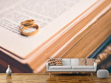 Load image into Gallery viewer, Photo Wallpaper The golden wedding rings