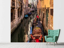Load image into Gallery viewer, Photo Wallpaper The gondolas of Venice