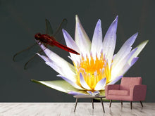 Load image into Gallery viewer, Photo Wallpaper The dragonfly on the flower