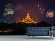 Load image into Gallery viewer, Photo Wallpaper Fireworks at the temple
