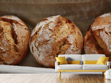 Load image into Gallery viewer, Photo Wallpaper Fresh rye bread rolls