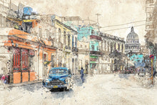 Load image into Gallery viewer, Photo Wallpaper Painting vintage Cuba