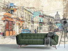 Load image into Gallery viewer, Photo Wallpaper Painting vintage Cuba