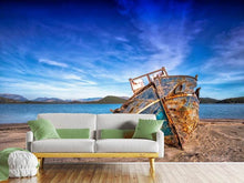 Load image into Gallery viewer, Photo Wallpaper Stranded boat