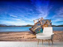 Load image into Gallery viewer, Photo Wallpaper Stranded boat