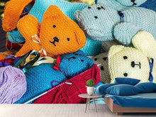 Load image into Gallery viewer, Photo Wallpaper Knitted Teddies