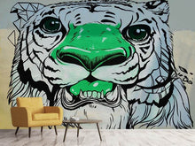 Load image into Gallery viewer, Photo Wallpaper Graffiti Tiger