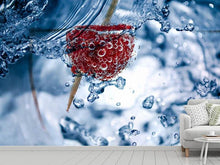 Load image into Gallery viewer, Photo Wallpaper Raspberry in the water