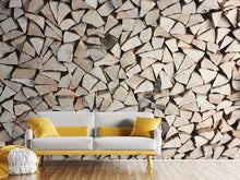 Load image into Gallery viewer, Photo Wallpaper woodpile