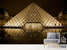 Load image into Gallery viewer, Photo Wallpaper At night at the Louvre