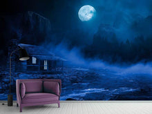 Load image into Gallery viewer, Photo Wallpaper At night in the woods