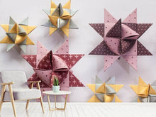 Load image into Gallery viewer, Photo Wallpaper Origami colorful stars